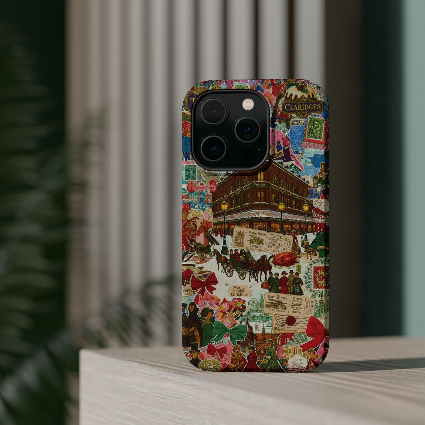 Aesthetic Tough Magsafe London Coquette Collage Phone Case - For iPhone 17 Pro Max iPhone 16 Pro iPhone 15 Iphone 14 Plus 13 Pro 12 11 10 - Studio40ParkLane