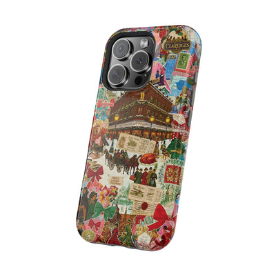 Aesthetic Tough Magsafe London Coquette Collage Phone Case - For iPhone 17 Pro Max iPhone 16 Pro iPhone 15 Iphone 14 Plus 13 Pro 12 11 10 - Studio40ParkLane