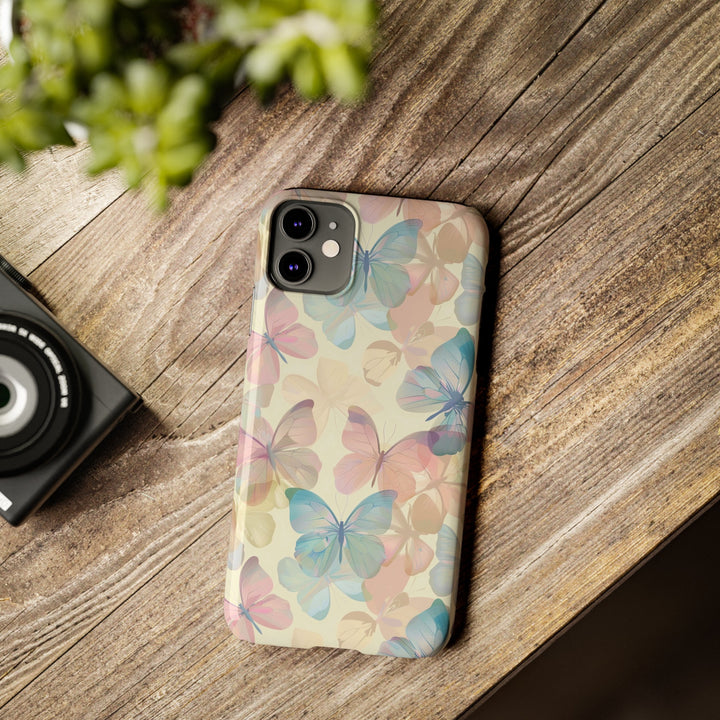 Slim Cute Phone Cases for Iphone - | iPhone 15 Case | iPhone 15 Pro Max Case, Iphone 14 Case, Iphone 14 Pro Max, Iphone 13, Summer Pastel Butterflies - Studio40ParkLane