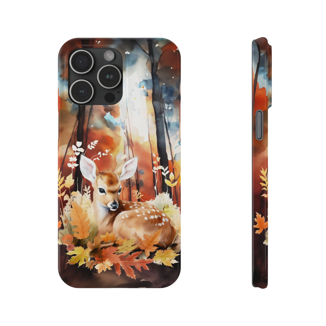 Slim Fall Autumn Forest Deer Gift for Her Cute Phone Cases for Iphone 16 | iPhone 15 Case | iPhone 15 Pro Max Case, Iphone 14, Iphone 14 Pro Max, Iphone 13, Slim - Studio40ParkLane