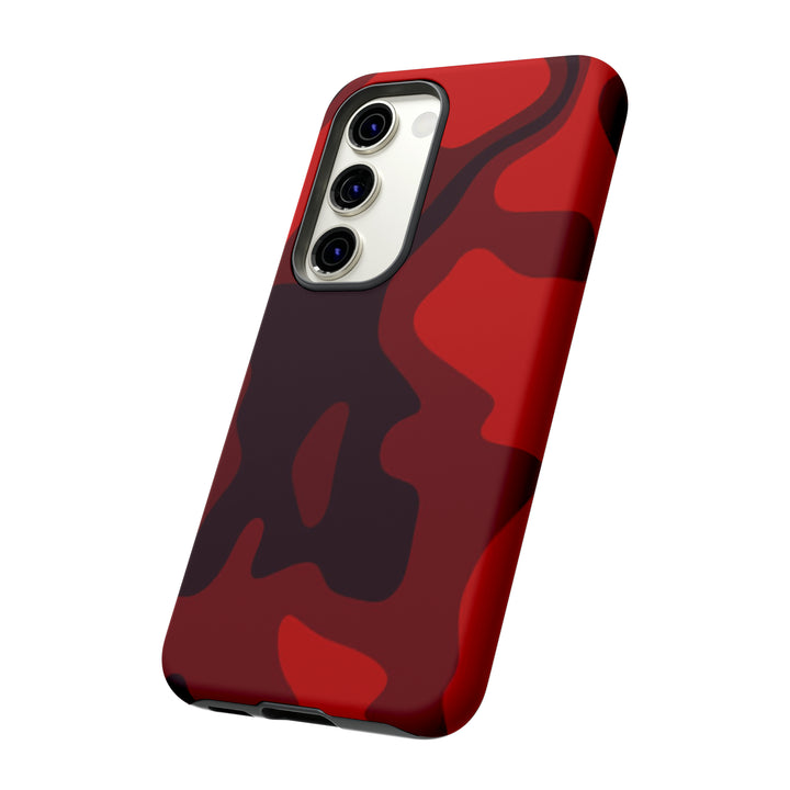 Cute Phone Case | Cool Camouflage Red Black Samsung Phone Case | Galaxy S23 Case, S22 Case, S21, S20 | 2 Layered Case - Studio40ParkLane