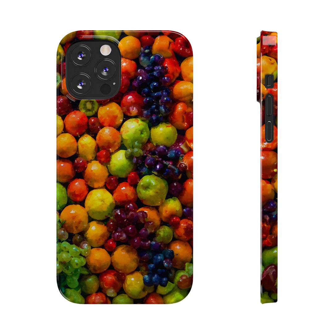 Slim Cute Phone Cases for Iphone | iPhone 15 Case | iPhone 15 Pro Max Case, Iphone 14, Iphone 14 Pro Max, Iphone 13, Summer Assorted Fruits - Studio40ParkLane