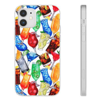 Cute Flexi Phone Cases, For Iphones and Samsung Galaxy Phones, Tropical Summer Fruit Cocktails, Galaxy S23 Phone Case, Samsung S22 Case, Samsung S21, Iphone 15, Iphone 14, Iphone 13