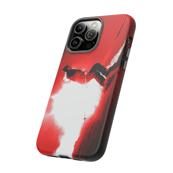Cute IPhone Case | iPhone 15 Case | iPhone 15 Pro Max Case, Iphone 14 Case, Iphone 14 Pro Max Case IPhone Case for Art Lovers - Red Skier - Studio40ParkLane
