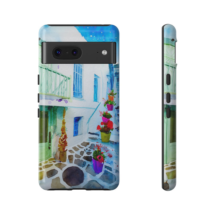 Impact Resistant, Greece House, Cute Phone Cases for Samsung S24, S23, S22, S21, IPhone 15 pro Iphone 14 pro Iphone 13 IPhone 12 Iphone 11 - Studio40ParkLane