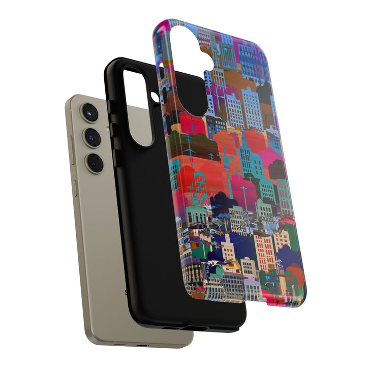 Cute Samsung Case | Cool Iphone Case | Summer City Skyline, Samsung S24, S23, S22, S21, IPhone 15 Case | Iphone 14 Case, Iphone 13 Case - Studio40ParkLane