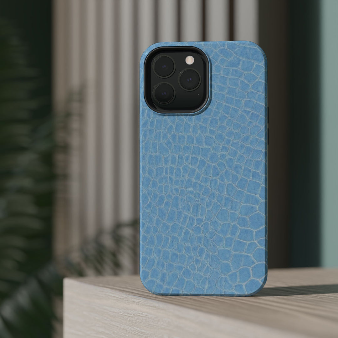 Non Leather Blue Color Pattern Magsafe Cute Phone Case for Iphone Gift for Her, | iPhone 15 Case | iPhone 15 Pro Max Case, Iphone 14, Iphone 14 Pro Max, Iphone 13, Iphone 16 - Studio40ParkLane