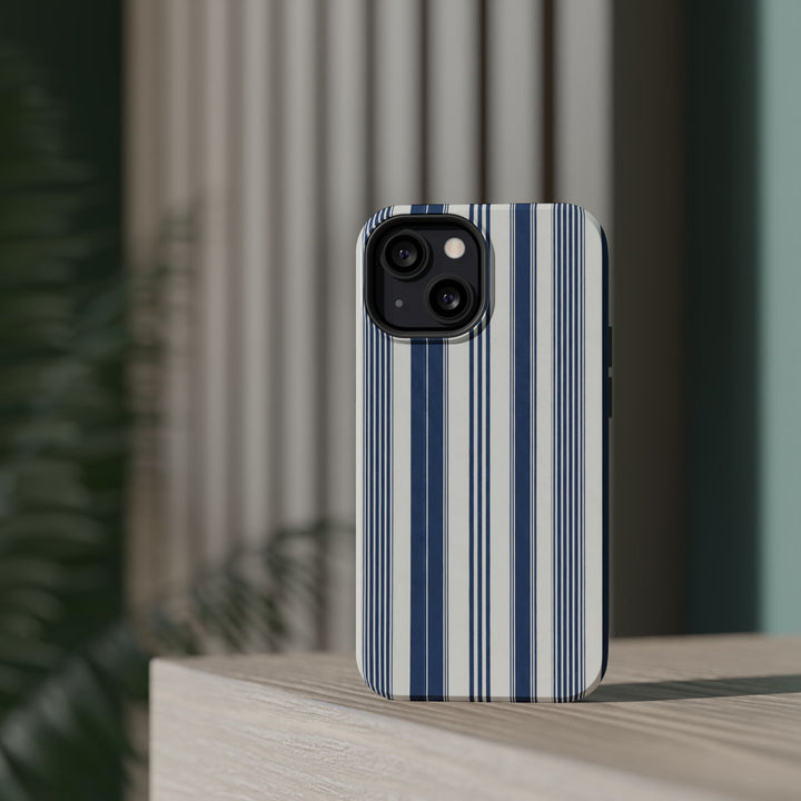 MagSafe Cute Phone Case, Coastal Striped Phone Case for iPhone 17 16 15 14 13 12 Pro Max, Samsung S26 S25 S24 Ultra case - Studio40ParkLane