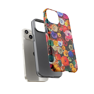 Impact Resistant, Fall Colors Buttons, Cute Phone Cases for Samsung S24, S23, S22, S21, IPhone 15 pro Iphone 14 pro Iphone 13 IPhone 12 Iphone 11