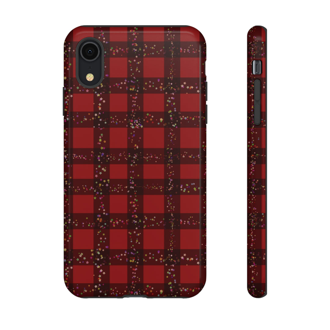 Cute IPhone Case | iPhone 15 Case | iPhone 15 Pro Max Case, Iphone 14 Case, Iphone 14 Pro Max Case IPhone Case for Art Lovers, Red Festive Plaid - Studio40ParkLane