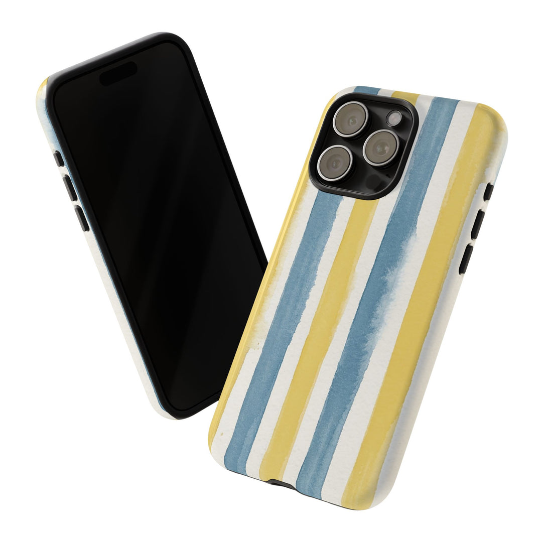 Tough Cute Yellow Stripes Phone Case, for IPhone 17 Pro Max | Iphone 17 Air, Iphone 16, IPhone 15, 14 13 12, Samsung Galaxy S26, S25, S24, S23 - Studio40ParkLane