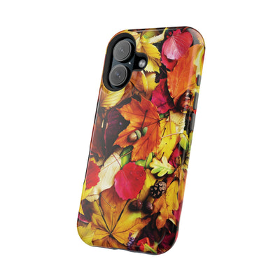 Aesthetic Tough Magsafe Fall Leaves Foliage Phone Case - For iPhone 17 Pro Max iPhone 16 Pro iPhone 15 Iphone 14 Plus 13 Pro 12 11 10 - Studio40ParkLane
