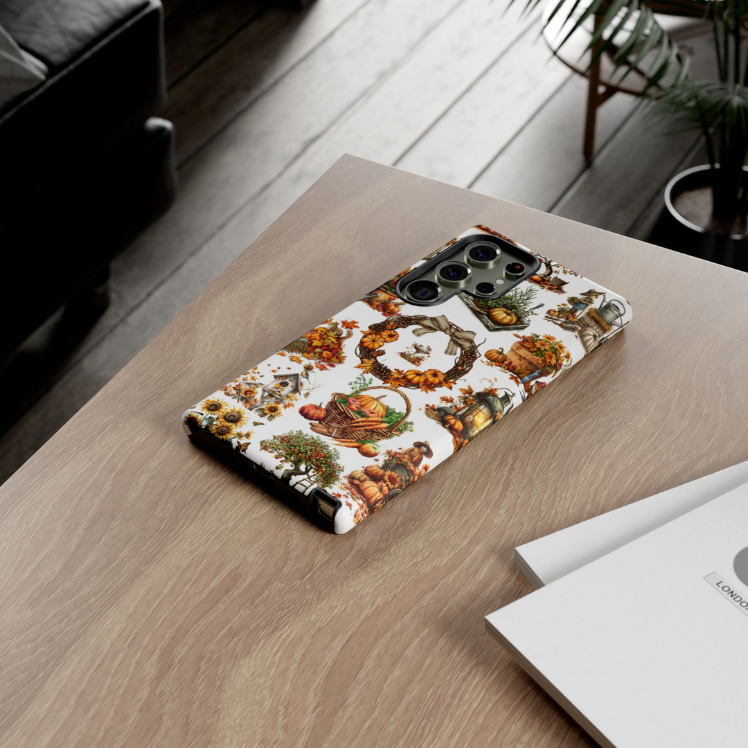 Impact Resistant, Fall Leaves Collage, Cute Phone Cases for Samsung S24, S23, S22, S21, IPhone 15 pro Iphone 14 pro Iphone 13 IPhone 12 Iphone 11 - Studio40ParkLane