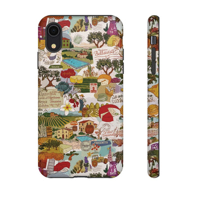 Italy Tuscany Coquette Collage Tough Premium Phone Case - For iPhone 17 Pro Max iPhone 16 Pro iPhone 15 Iphone 14 Plus 13 Pro 12 11 10 XR - Studio40ParkLane