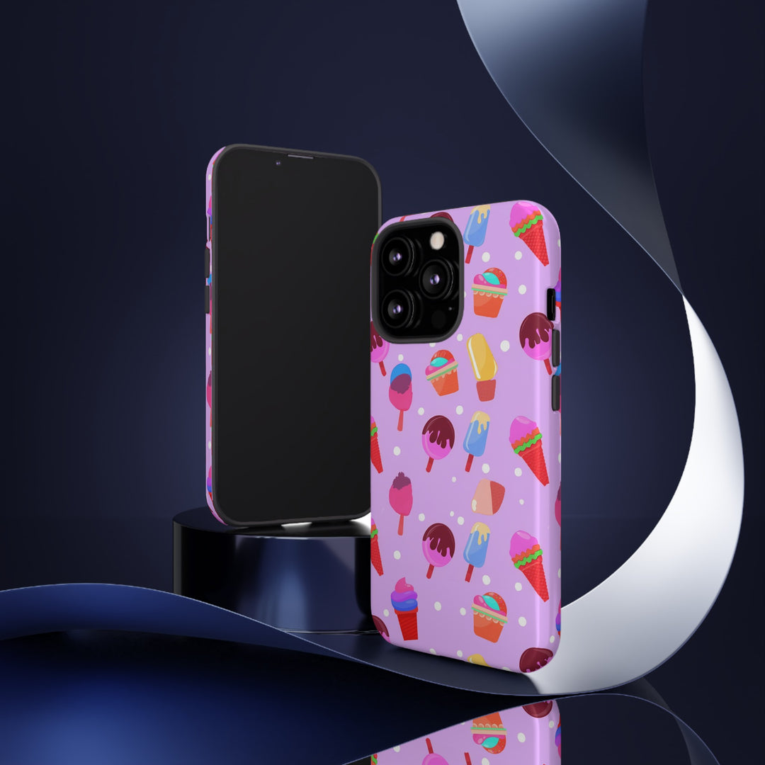 Cute Samsung Case | Cool Iphone Case | Summer Pink Ice - Cream, Samsung S24, S23, S22, S21, IPhone 15 Case | Iphone 14 Case, Iphone 13 Case - Studio40ParkLane