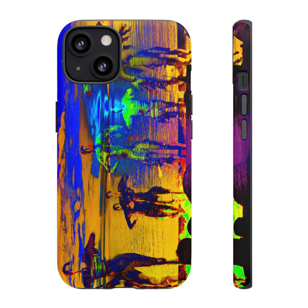 Cute IPhone Case | iPhone 15 Case | iPhone 15 Pro Max Case, Iphone 14 Case, Iphone 14 Pro Max Case IPhone Case for Art Lovers, Sunset Dance Blue Yellow - Studio40ParkLane