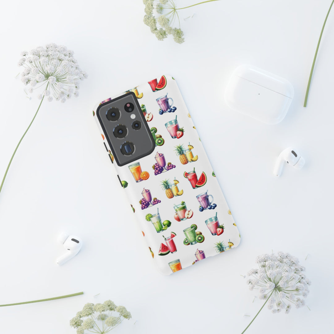 Cute Samsung Case | Cool Iphone Case | Tropical Summer Fruit Cocktail, Samsung S24, S23, S22, S21, IPhone 15 Case | Iphone 14 Case, Iphone 13 Case - Studio40ParkLane