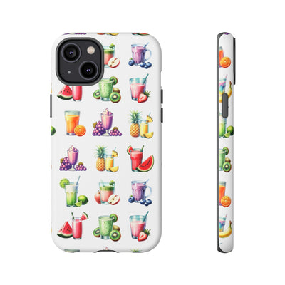 Cute Samsung Case | Cool Iphone Case | Tropical Summer Fruit Cocktail, Samsung S24, S23, S22, S21, IPhone 15 Case | Iphone 14 Case, Iphone 13 Case