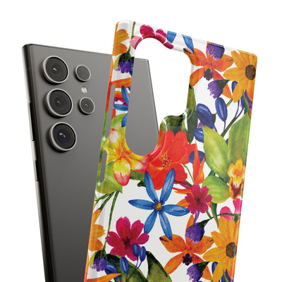 Snap Spring Flowers Cute Phone Cases for Samsung S24, S23, S22, S21, S20, Plus and Ultra, Iphone 16 Pro Max, Iphone 15, 14, 13, 12, 11, 10 - Studio40ParkLane