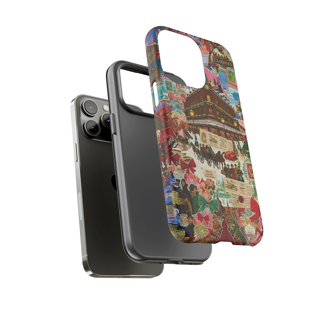 Aesthetic Tough London Coquette Collage Premium Phone Case - For iPhone 17 Pro Max iPhone 16 Pro iPhone 15 Iphone 14 Plus 13 Pro 12 11 10 XR - Studio40ParkLane