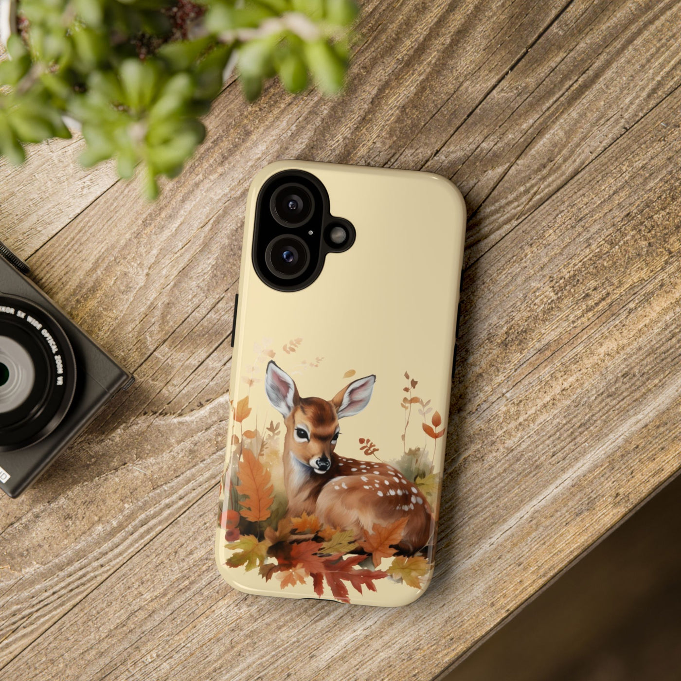 Autumn Fall Deer Gift for Her Cute Phone Case for, Samsung Galaxy S24, S23, S22, S21, IPhone 16 Case | Iphone 15, Iphone 14, IPhone 13 Case