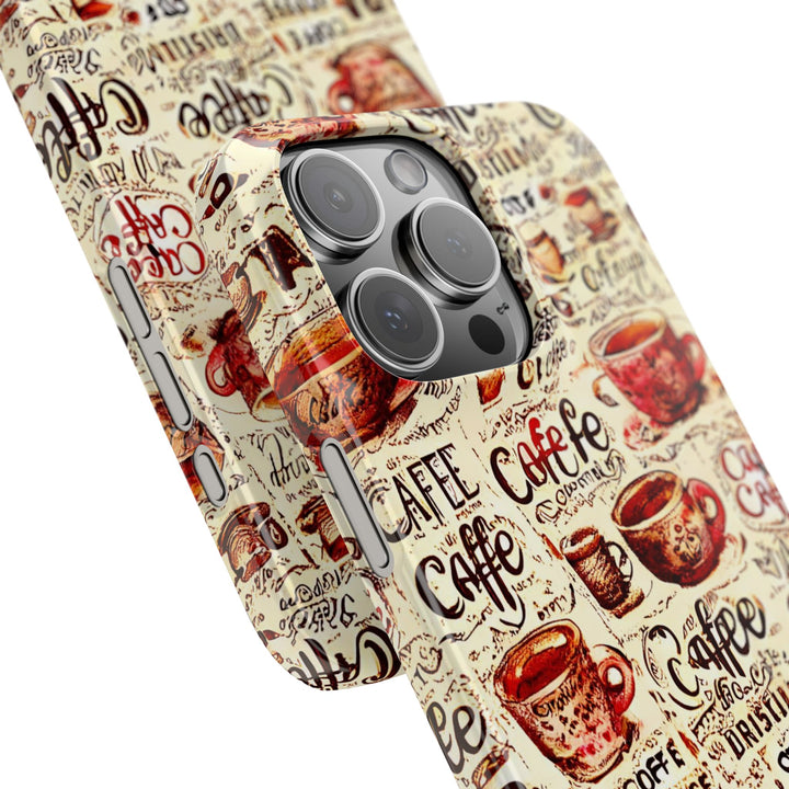 Slim Cute Phone Cases for Iphone - | iPhone 15 Case | iPhone 15 Pro Max Case, Iphone 14 Case, Iphone 14 Pro Max, Iphone 13, Paris Coffee Cup - Studio40ParkLane