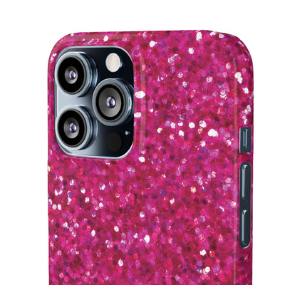 Snap Non-Glitter Muted Pink Play on "Faux" Glitter Effect Cute Phone Cases for Samsung and Iphone, 16, 15, 14, S24, S23, S22, S21, S20, Plus and Ultra