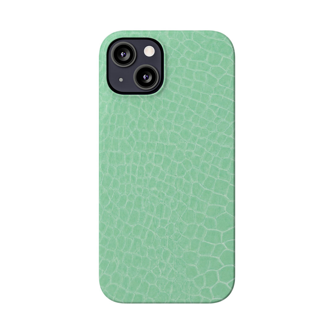 Slim Non Leather Mint Color Pattern Gift for Her Cute Phone Cases for Iphone 16 Pro Max | iPhone 15 Case | iPhone 15 Pro Max Case, Iphone 14, 13, 12, 11, 10, 8, 7 - Studio40ParkLane