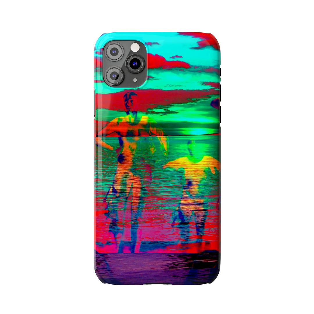 Slim Cute Phone Cases for Iphone - | iPhone 15 Case | iPhone 15 Pro Max Case, Iphone 14 Case, Iphone 14 Pro Max, Iphone 13, Sunset Mystery Dance - Studio40ParkLane