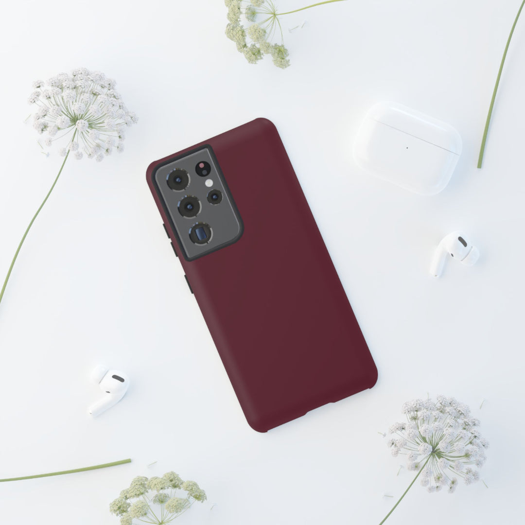 Premium Tough Burgundy Maroon Red Gift for Her Cute Phone Cases for Samsung S25 S24, S23, S22, S21, Iphone, 16, 15, 14, 13 Pro Max Ultra - Studio40ParkLane