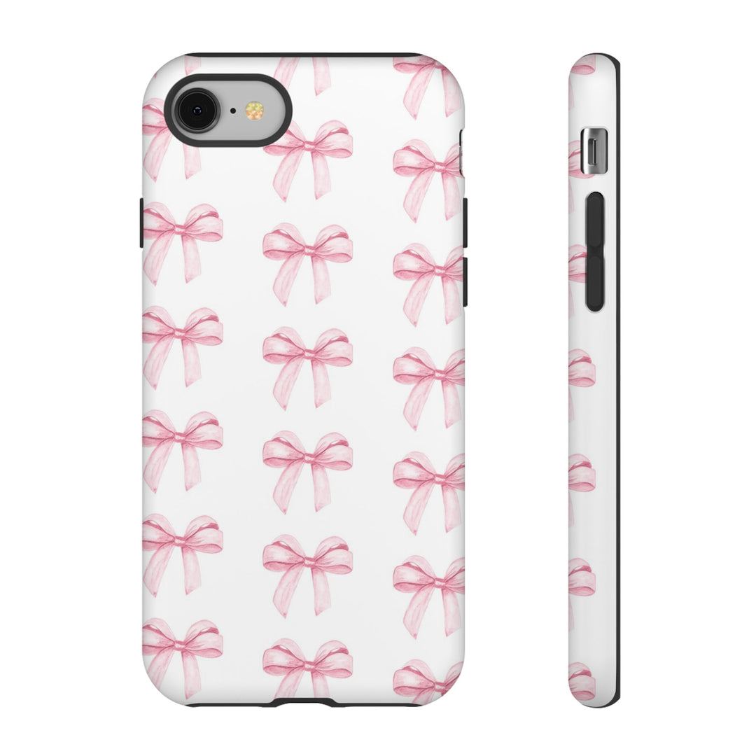 Pink Bows Cute Phone Case, for IPhone 16 Pro Max | Iphone 15, Iphone 14, IPhone 13 Case, 11 8 7, Samsung Galaxy S24, S23, S22, S21, 2 Layer Protection - Studio40ParkLane