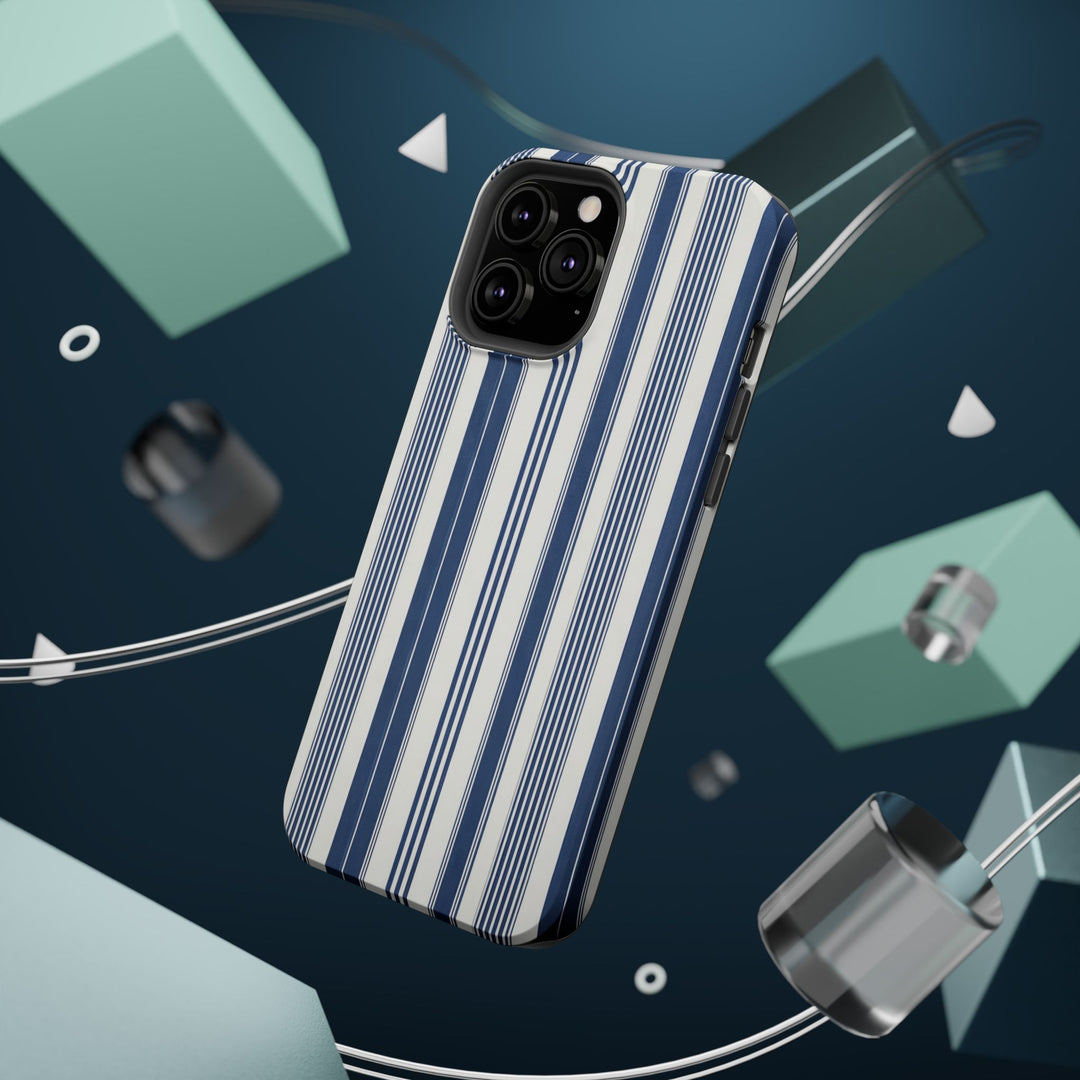 MagSafe Cute Phone Case, Coastal Striped Phone Case for iPhone 17 16 15 14 13 12 Pro Max, Samsung S26 S25 S24 Ultra case - Studio40ParkLane
