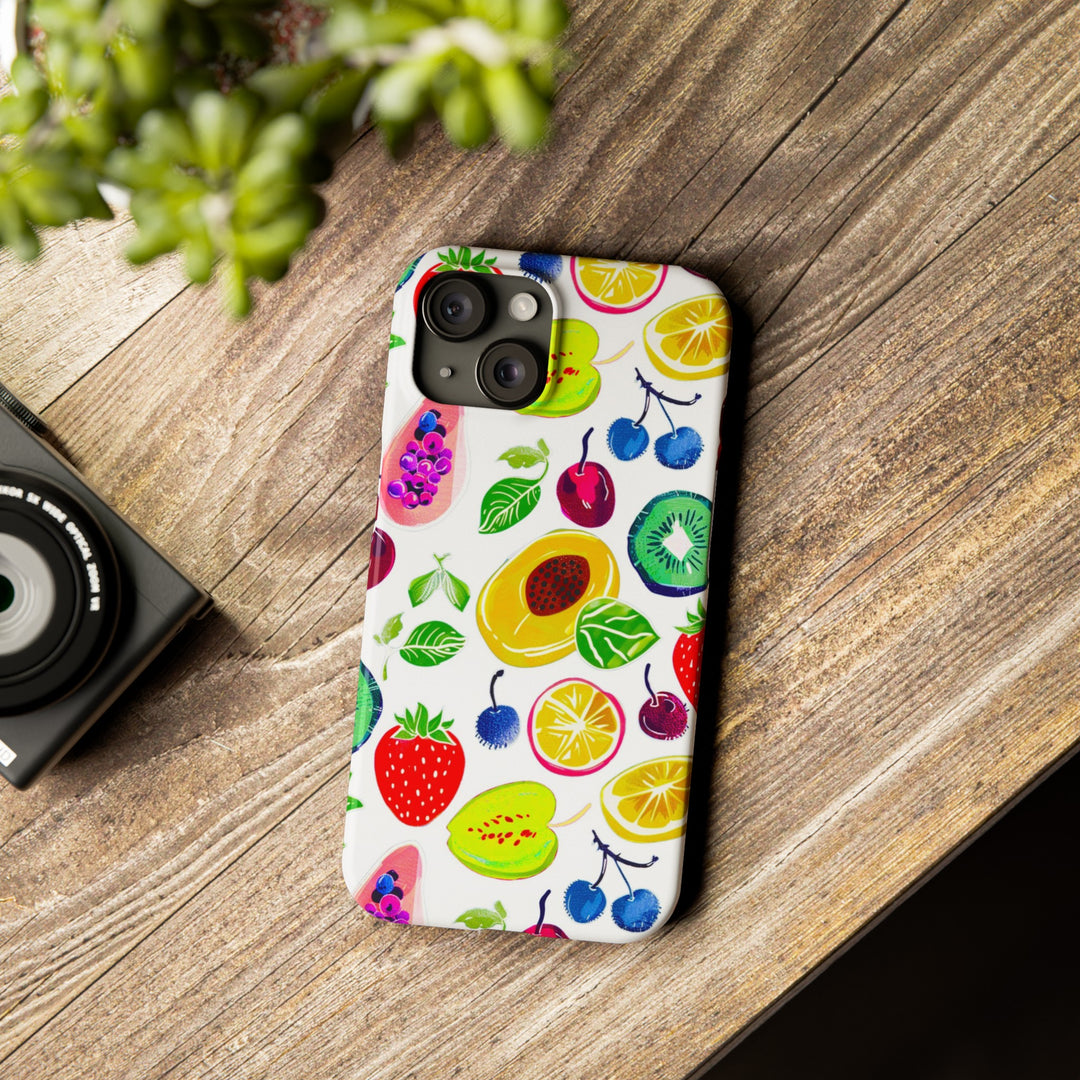 Slim Cute Phone Cases for Iphone | iPhone 15 Case | iPhone 15 Pro Max Case, Iphone 14, Iphone 14 Pro Max, Iphone 13, Summer Fruit Mix - Studio40ParkLane