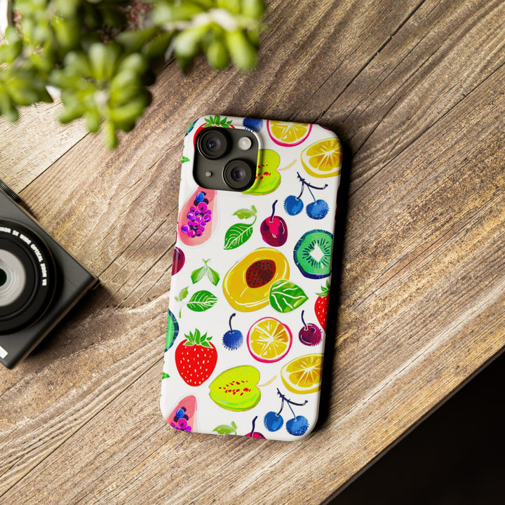 Slim Cute Phone Cases for Iphone | iPhone 15 Case | iPhone 15 Pro Max Case, Iphone 14, Iphone 14 Pro Max, Iphone 13, Summer Fruit Mix - Studio40ParkLane