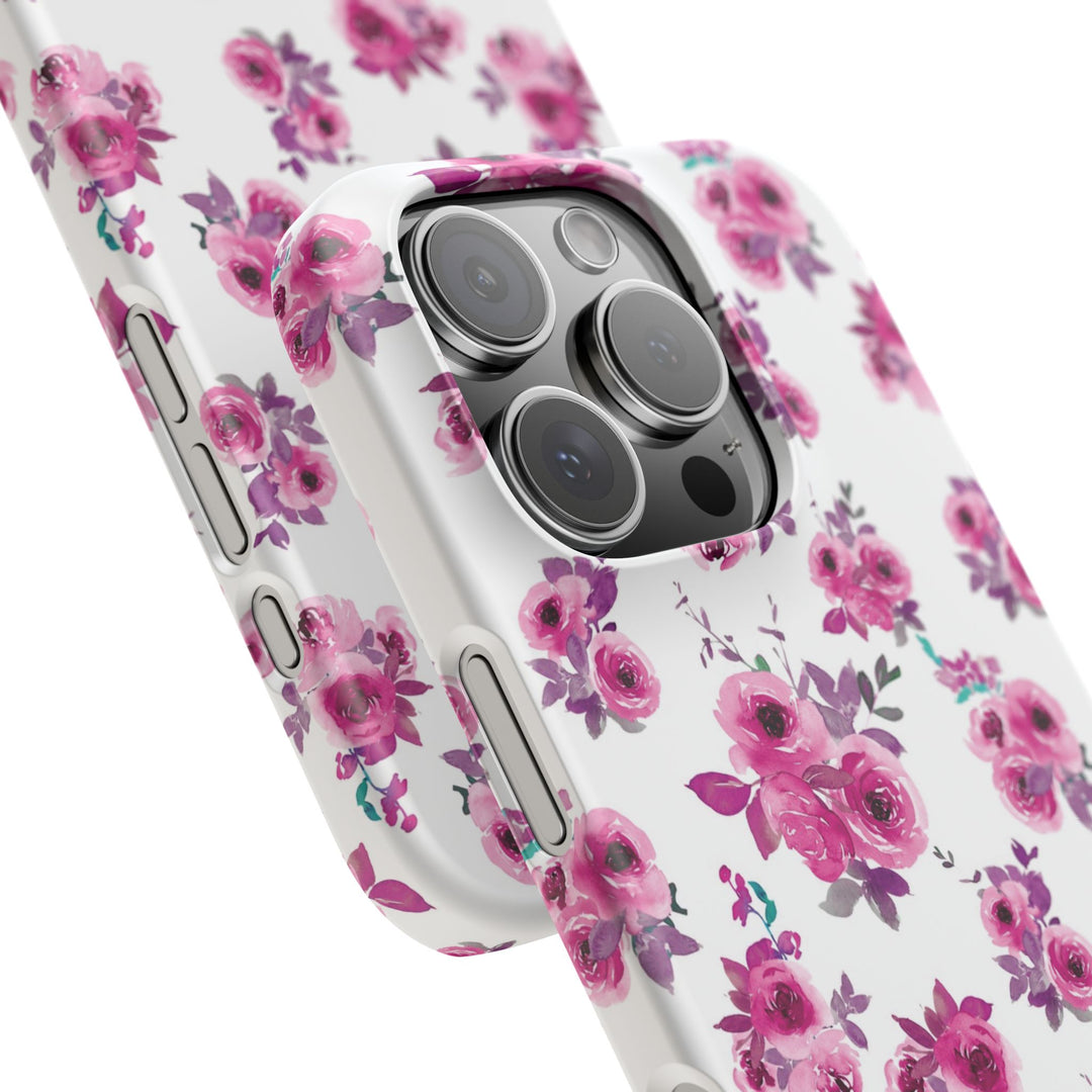 Sleek Snap Flowers Gift for Her Cute Phone Case for iPhone 16 15 14 13 12 11 X Xs Max Xr Pro Plus Samsung Galaxy S24 S23 S22 S21 S20 Ultra
