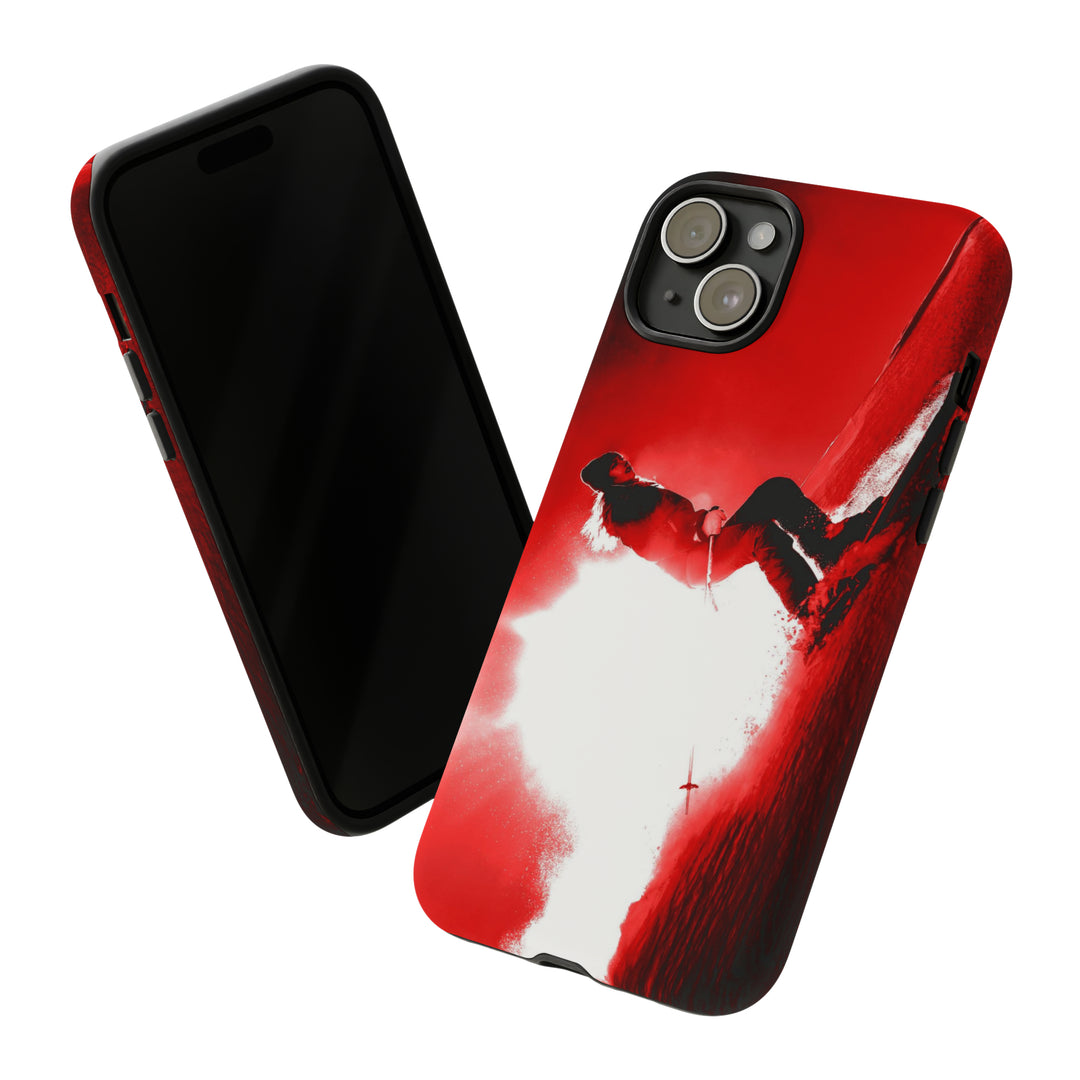 Cute IPhone Case | iPhone 15 Case | iPhone 15 Pro Max Case, Iphone 14 Case, Iphone 14 Pro Max Case IPhone Case for Art Lovers - Red Skier - Studio40ParkLane