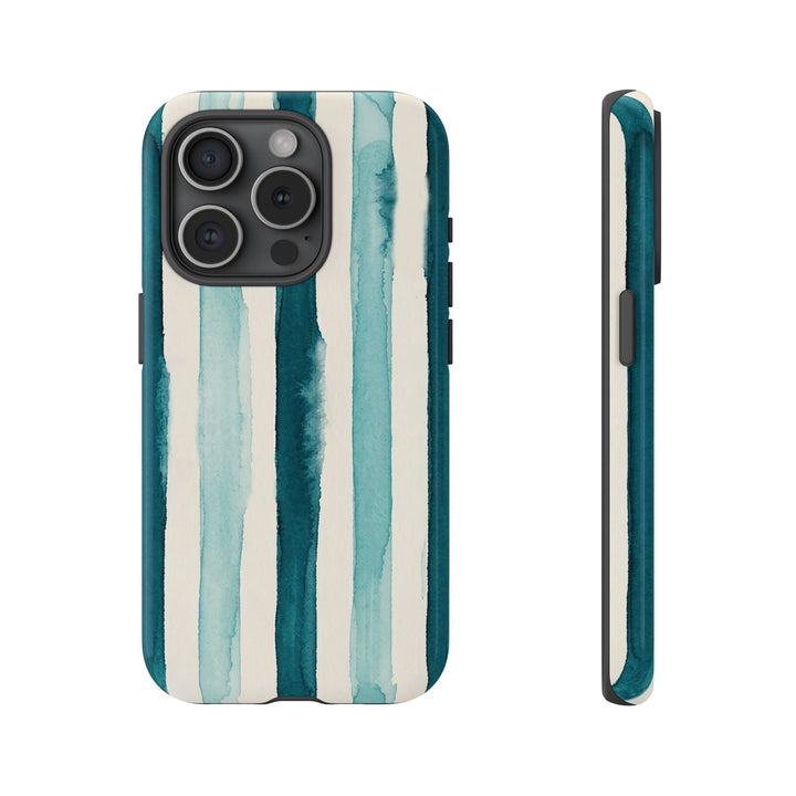 Tough Cute Green Stripes Phone Case, for IPhone 17 Pro Max | Iphone 17 Air, Iphone 16, IPhone 15, 14 13 12, Samsung Galaxy S26, S25, S24, S23