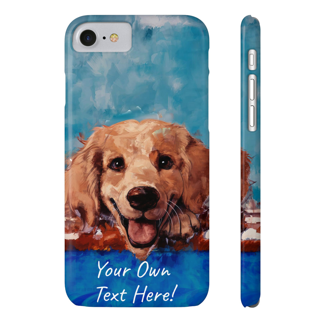 Slim Personalized Cute iPhone Cases - | iPhone 15 Case | iPhone 15 Pro Max Case, Iphone 14 Case, Iphone 14 Pro Max, Iphone 13, Golden Retriever Dog - Studio40ParkLane