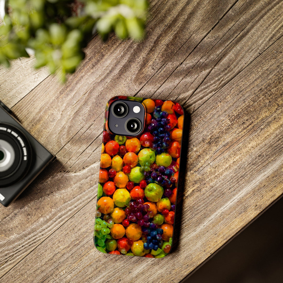 Slim Cute Phone Cases for Iphone | iPhone 15 Case | iPhone 15 Pro Max Case, Iphone 14, Iphone 14 Pro Max, Iphone 13, Summer Assorted Fruits - Studio40ParkLane