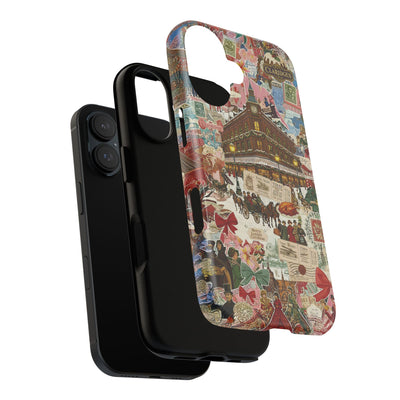 Aesthetic Tough London Coquette Collage Premium Phone Case - For iPhone 17 Pro Max iPhone 16 Pro iPhone 15 Iphone 14 Plus 13 Pro 12 11 10 XR - Studio40ParkLane