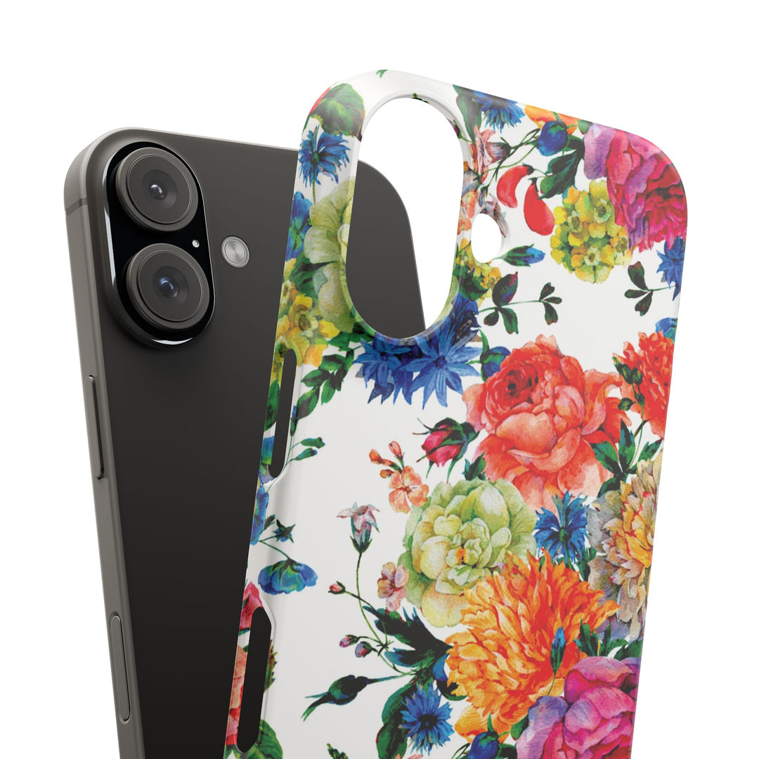 Sleek Snap Colorful Flowers Cute Phone Case for iPhone 16 15 14 13 12 11 X Xs Max Xr Pro Plus Samsung Galaxy S24 S23 S22 S21 S20 Note Ultra