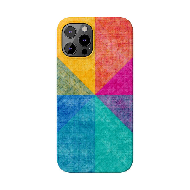 Slim Cute Phone Cases for Iphone | iPhone 15 Case | iPhone 15 Pro Max Case, Iphone 14, Iphone 14 Pro Max, Iphone 13, Abstract Colored Shapes - Studio40ParkLane