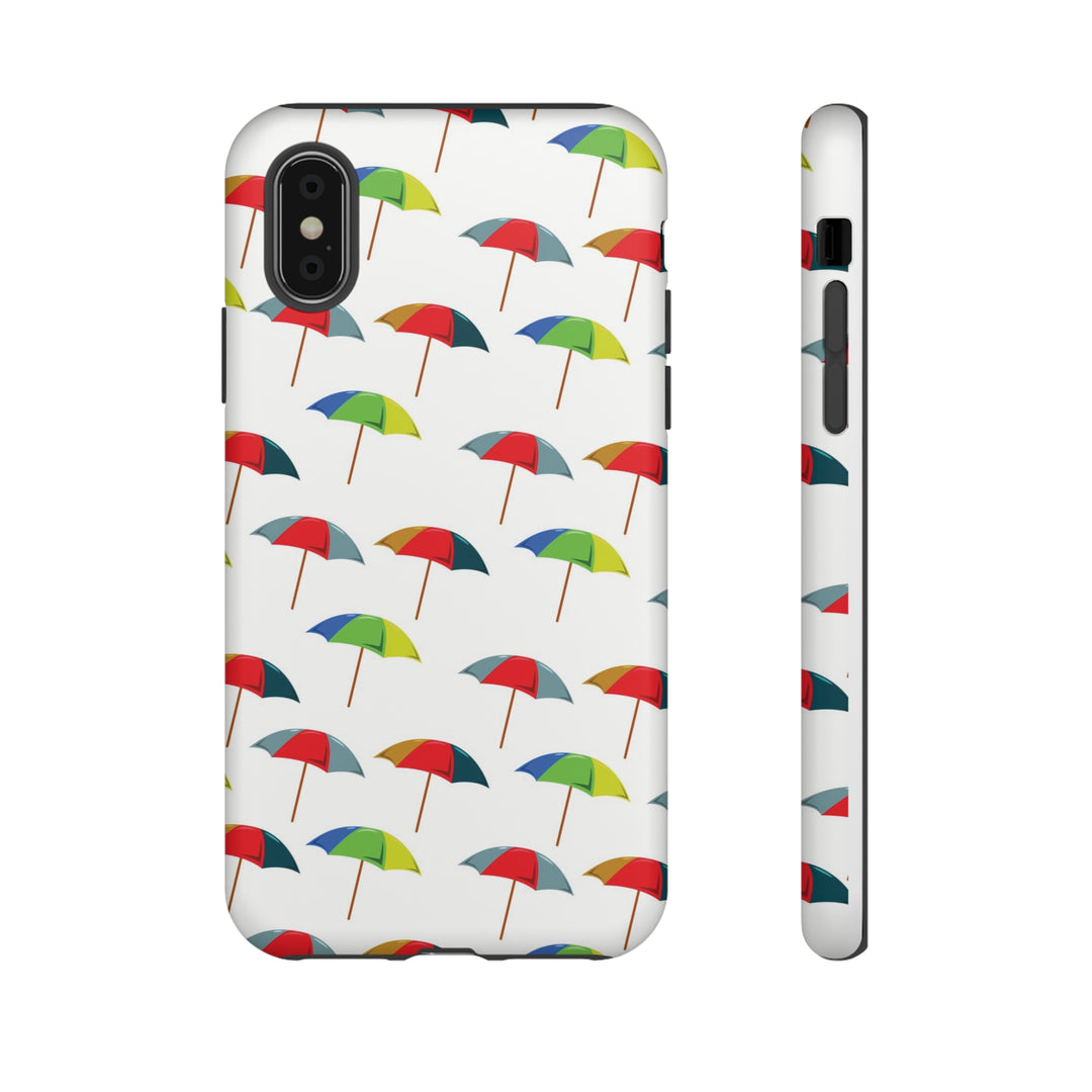 Cute IPhone Case | Colorful Beach Parasols, iPhone 15 Case | iPhone 15 Pro Case, Iphone 14 Case, Iphone 14 Pro Max Case, Protective Iphone Case - Studio40ParkLane