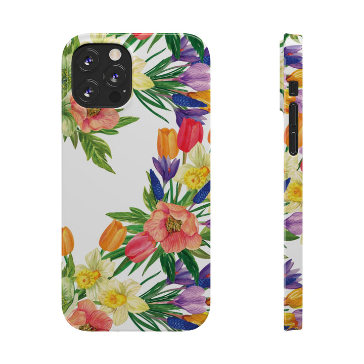 Slim Spring Flowers Gift for Her Cute Phone Cases for Iphone 16 Pro Max | iPhone 15 Case | iPhone 15 Pro Max Case, Iphone 14, 13, 12, 11, 10, 8, 7 - Studio40ParkLane