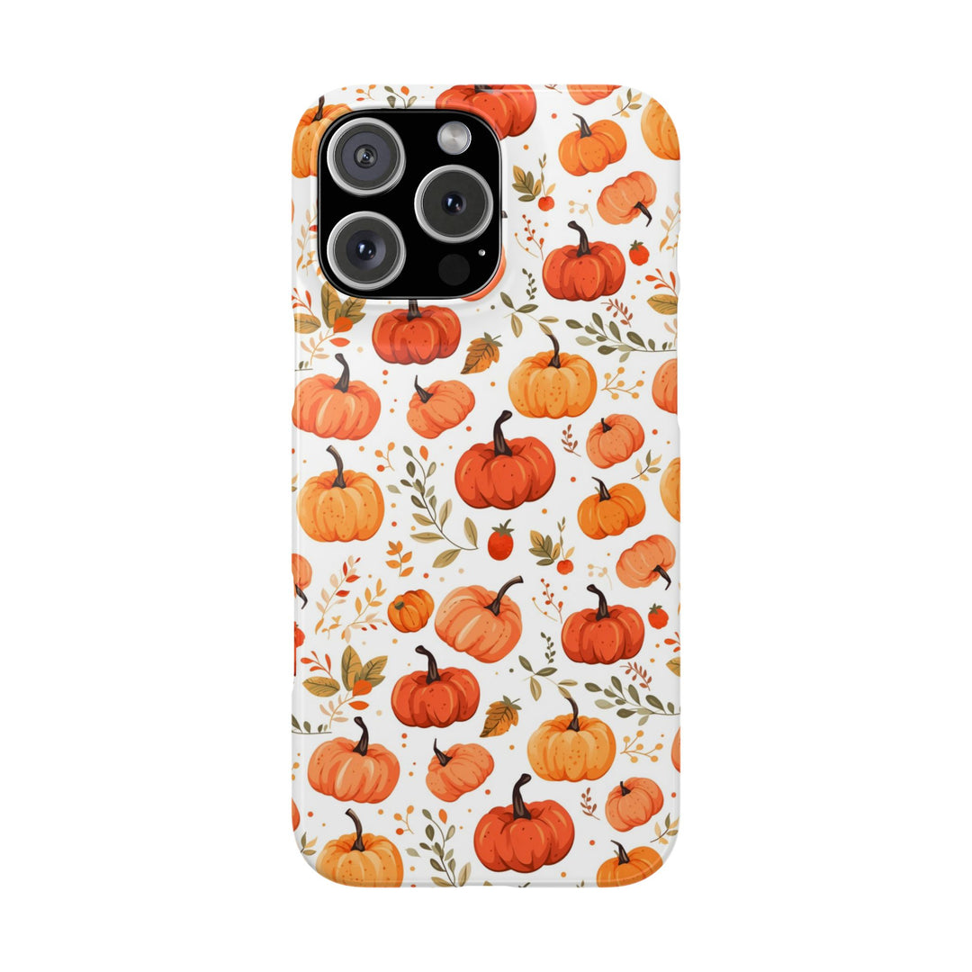 Slim Fall Autumn Pumpkins Gift for Her Cute Phone Cases for Iphone 16 | iPhone 15 Case | iPhone 15 Pro Max Case, Iphone 14, Iphone 14 Pro Max, Iphone 13, Slim - Studio40ParkLane