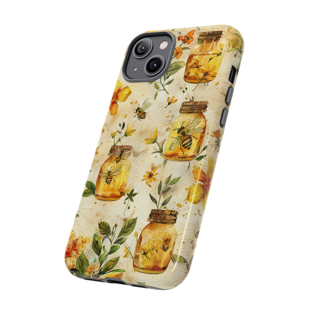 Impact Resistant, Honey Bees, Cute Phone Cases for Samsung S24, S23, S22, S21, IPhone 15 pro Iphone 14 pro Iphone 13 IPhone 12 Iphone 11 - Studio40ParkLane