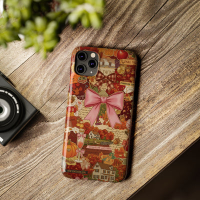 New England fall Coquette Collage Cute Phone Case for Iphone 16 - | iPhone 15 Pro Max Case | iPhone 14 Case Iphone 13 12 11 10 9 8 7 X XS - Studio40ParkLane