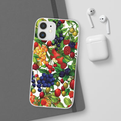 Cute Flexi Phone Cases, For Samsung Galaxy and Iphone, Summer Mixed Fruit, Galaxy S23 Phone Case, Samsung S22 Case, Samsung S21, Iphone 15, Iphone 14, Iphone 13