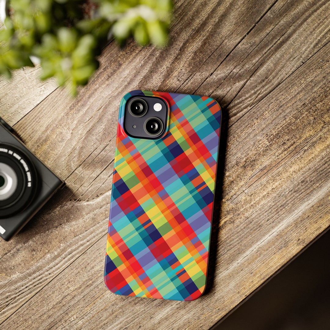 Slim Checkered Plaid Gift for Her Cute Phone Cases for Iphone 16 Pro Max | iPhone 15 Case | iPhone 15 Pro Max Case, Iphone 14, 13, 12, 11, 10, 8, 7 - Studio40ParkLane