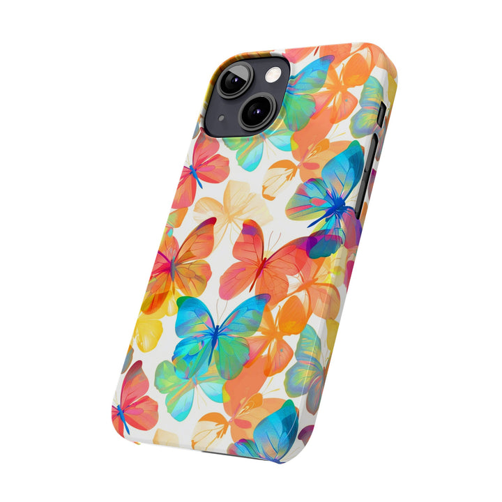 Slim Cute Phone Cases for Iphone - | iPhone 15 Case | iPhone 15 Pro Max Case, Iphone 14 Case, Iphone 14 Pro Max, Iphone 13, Summer Bright Butterflies - Studio40ParkLane